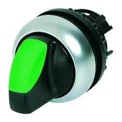 Választókapcsoló fej műanyag d22 világító működtetőkaros 2-állású reteszelt M22-WRLK-G EATON - 216827