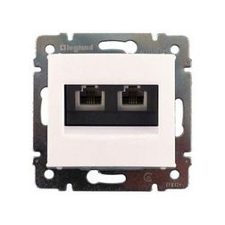 Valena telefon csatlakozó betét közp. fedéllel 2xRJ11 műanyag fehér LEGRAND - 774439