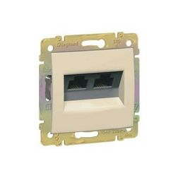 Valena adatcsatlakozó dugalj UTP 2xRJ45 8(8) Cat6 elefántcsont LEGRAND - 774147