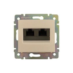 Valena adatcsatlakozó STP Cat6 elefántcsont 2xRJ45 metszőkapcsos LEGRAND - 774173