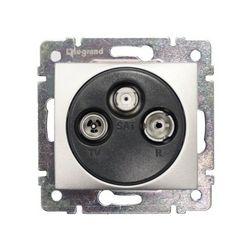 Valena antenna aljzat TV-R-SAT csillagpontos süllyesztett 3-kimenet végzáró 1.5dB/860MHz LEGRAND - 770135