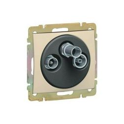 Valena antenna aljzat TV-R-SAT csillagpontos süllyesztett 3-kimenet végzáró 1.5dB/860MHz elefántcsont LEGRAND - 774335