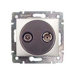 Valena antenna aljzat TV-R süllyesztett 2-kimenet átmenő 14dB/860MHz 1.5dB/860MHz/vonali LEGRAND - 770134