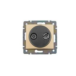 Valena antenna aljzat TV-R süllyesztett 2-kimenet átmenő 14dB/860MHz 1.5dB/860MHz/vonali elefántcsont LEGRAND - 774334