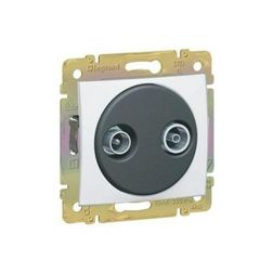 Valena antenna aljzat TV-R süllyesztett fehér 2-kimenet MM-végzáró 10dB/860MHz LEGRAND - 774433