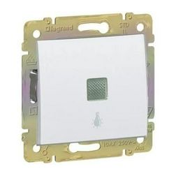 Valena N101 csengőnyomó betét közp. fedéllel 1- billentyűs 1z fehér csengő IP31 jelzőfény LEGRAND - 774415