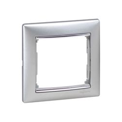 Valena keret 1-es alumínium/ezüst vízszintes műanyag LEGRAND - 770351