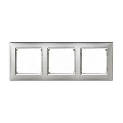 Valena keret 3-as alumínium/ezüst vízszintes műanyag LEGRAND - 770353