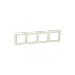 Valena keret 4-es elefántcsont vízszintes és függőleges műanyag LEGRAND - 774354