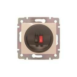 Valena hangszóró csatlakozó betét közp. fedéllel monó műanyag elefántcsont  címketartó nélkül LEGRAND - 774123