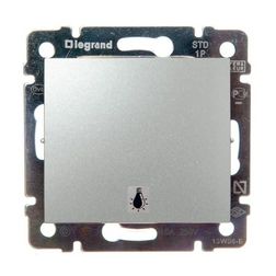 Valena N101 nyomó betét közp. fedéllel 1- billentyűs 1z alumínium lámpa IP31 műanyag LEGRAND - 770112