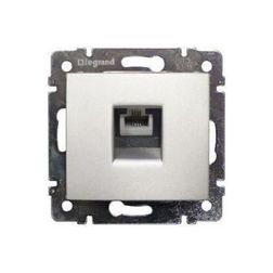 Valena telefon csatlakozó betét közp. fedéllel RJ11 műanyag alumínium LEGRAND - 770138