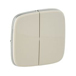 ValenaAllure billentyű kettős kapcs/nyg.-hoz bézs üres-jel IP20 műanyag fényes LEGRAND - 755026