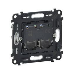 ValenaInMatic adatcsatlakozó dugalj UTP RJ45 8(8) Cat6A(IEC) fekete csavaros LEGRAND - 753045