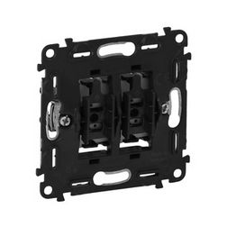 ValenaLife 105 2x1P csillárkapcsoló kezelőelem szürke süllyesztett IP20 billentyű/gomb LEGRAND - 752005