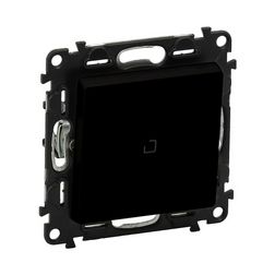 ValenaLife 106 váltókapcsoló +jelzőfény betét közp. fedéllel fekete süllyesztett IP20 LEGRAND - 756326