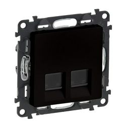 ValenaLife adatcsatlakozó dugalj STP RJ45 8(8) Cat6A(IEC) süllyesztett fekete LEGRAND - 756349