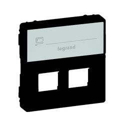 ValenaLife fedlap RJ45/RJ11 adatcsatlakozóhoz műanyag fekete LEGRAND - 756472