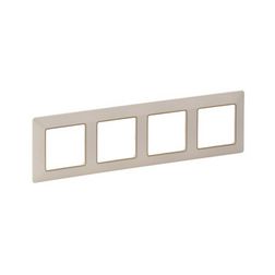 ValenaLife keret 4-es elefántcsont/arany vízszintes és függőleges műanyag LEGRAND - 754064