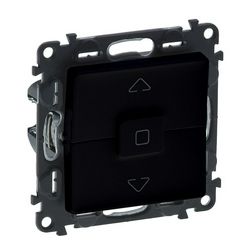 ValenaLife redőnymozgató 1P betét közp. fedéllel R105 1P kapcsoló billentyűs fekete LEGRAND - 756329