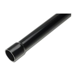 Vastagfalú (MÜI) védőcső tokozott 90/3m UV-álló 10évig 25mm/ 20.6mm UV-stabil PVC fekete merev lángálló UPRMS 25 Dietzel - 100357