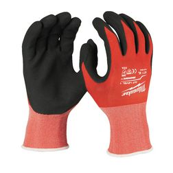 Védőkesztyű vágásbiztos 1/A-osztály pár 5 ujjas 10/ XL-méret piros CutA Milwaukee - 4932471418