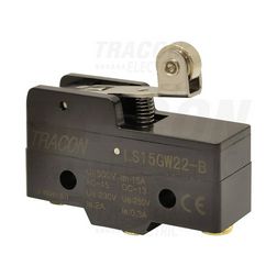 Végálláskapcsoló műanyag 1v görgős kar 2A/AC15/230V IP00 csúszó érintkező LS TRACON - LS15GW22-B