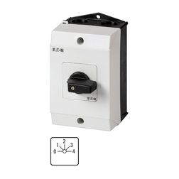 Vezérlési 0-1-2-3-4 fokozatkapcsoló 1-pólus 20A 5-állású ráépíthető tokozott T0-2-8242/I1 EATON - 207108
