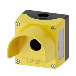 Vezérlőkészülék-tokozat d22 1-poz. beépítődoboz műanyag sárga IP67/IP69K SIRIUS ACT SIEMENS - 3SU1801-0AA00-0AC2