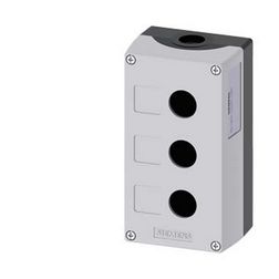 Vezérlőkészülék-tokozat d22 3-poz. beépítődoboz műanyag szürke IP67/IP69K SIRIUS ACT SIEMENS - 3SU1803-0AA00-0AB1