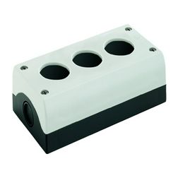 Vezérlőkészülék-tokozat d22 3-pozíció rászerelhető műanyag szürke IP65/IP67 M22-I3 EATON - 216538