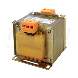 Vezérlőtranszformátor 2/1F biztonsági 250VA 230V/prim 400V 24V/szek 230V IP00 T250 TRACON - TVTRB-250-F