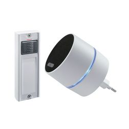 RF dallamcsengő 13dallam LED+vaku hangmenü dugaljba 500m-hatótáv 83dB fehér CALIMA 400 GB GROTHE - 43601