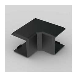 Vezetékcsatorna belső sarok 20x20-hoz fekete fedél 20mm x 20mm x 90° kezeletlen műanyag LHD KOPOS - 8625_FB