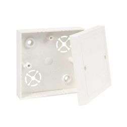 Vezetékcsatorna elosztódoboz fedéllel műanyag 81mmx 81mm 24.5mm fehér LK KOPOS - LK 80R/2_HB
