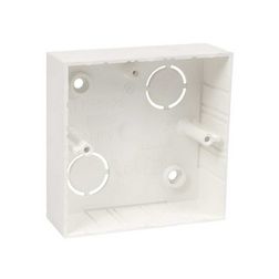 Vezetékcsatorna elosztódoboz műanyag 82mmx 82mm 28mm fehér 4mm2-vezetőhöz(max.) LK KOPOS - LK 80X28/1_HB