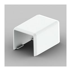 Vezetékcsatorna illesztéstakaró 20x20-hoz 19.2mmx műanyag fényesfehér kültér LHD KOPOS - 8622_HB