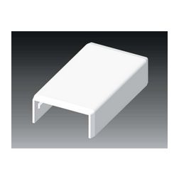 Vezetékcsatorna illesztéstakaró 40x20x-hoz 18.5mmx műanyag fényesfehér kültér LHD KOPOS - 8632_HB