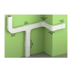 Vezetékcsatorna illesztéstakaró 60X40-hez 40mmx műanyag fényesfehér kültér LH KOPOS - 8652_HB