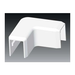 Vezetékcsatorna L-idom-fedél 17X17-hez alap+fedél 15.5mmx 17mmx 90° műanyag fényesfehér LHD KOPOS - 8673_HB