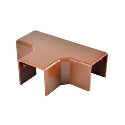 Vezetékcsatorna T-idom fedél 20x20-hoz 19.2mmx 21.2mmx alap+fedél műanyag barna LHD KOPOS - 8624_I2