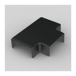 Vezetékcsatorna T-idom fedél 40X20-hez fekete 41.1mm x 18.5mm x fedél kezeletlen LHD KOPOS - 8634_FB