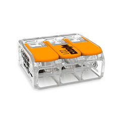 Vezetékösszekötő oldható 41A/450V leágazás 3x 0,5-6mm2 átlátszó polikarbonát (PC) WAGO - 221-613