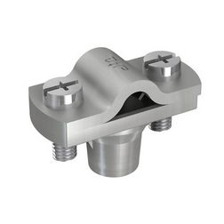 Vezetéktartó M8 fészekkel Rd8-10 tűzihorganyzott acél/Niro-cinköntvény 20mm-faltáv. VI J.PRÖPSTER - 110071