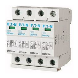 Villámáram-levezető kombi készlet 4P T1+T2 TN-S TN 280V/AC 4M SPBT12-280/4 EATON - 158331