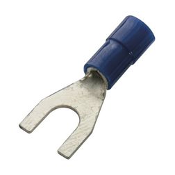 Villás saru DIN 46237 1.5-2,5mm2 5M/csavar villás-alakú PVC kék réz ónozott KV5 Haupa - 260316