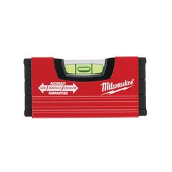 Vízmérték ütés-/UV-álló műanyag 100mm x 1-libellával MiniBox Milwaukee - 4932459100