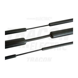 Zsugorcső fekete 12mm/ 4mm-átmérő 1m 3:1-zsugor vékonyfalú melegzsugor TRACON - ZSV120