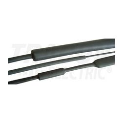 Zsugorcső fekete gyantás 140mm/ 42mm-átmérő 1m 3:1-zsugor közepes falú melegzsugor TRACON - ZS140/42R