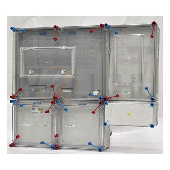 1/3F mérőszekrény 1xM63.80A+1xV32A+1xH63.80A szabadvezetéki 3M HB333KSZ-U1(HEN25.E205) Hensel - 1091993